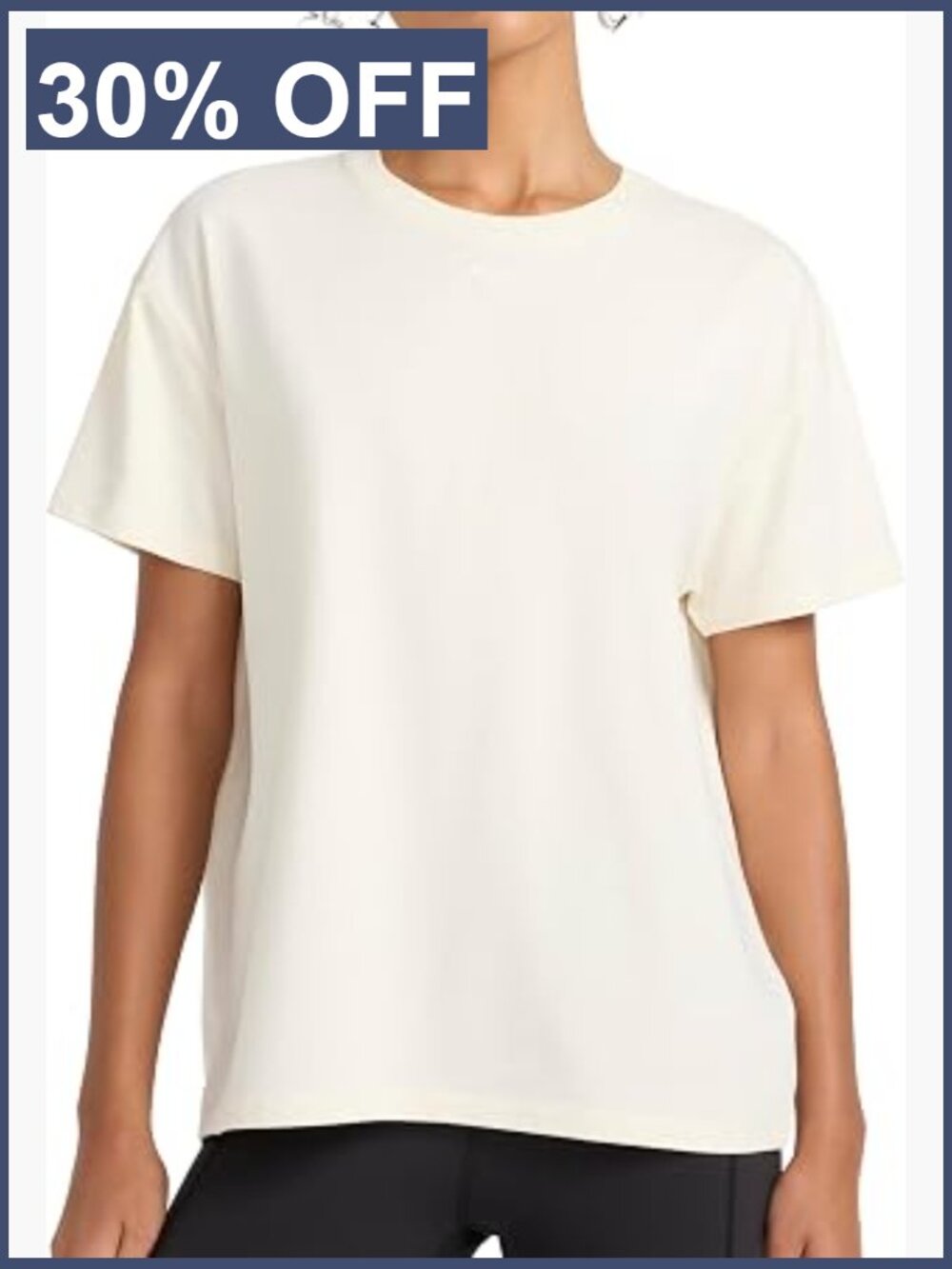 Women's Embroidery Graphic Crewneck Tee - Stretch Cotton T-Shirt